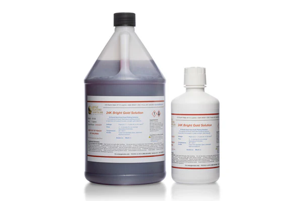 Deluxe 24K, 18K, & 14K Bright Gold Bath Plating Solution - High Gold Content - Image 6