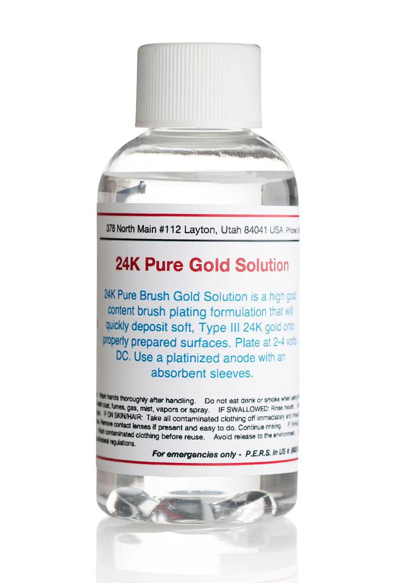 24K Pure Brush Gold Plating Solution - Image 4