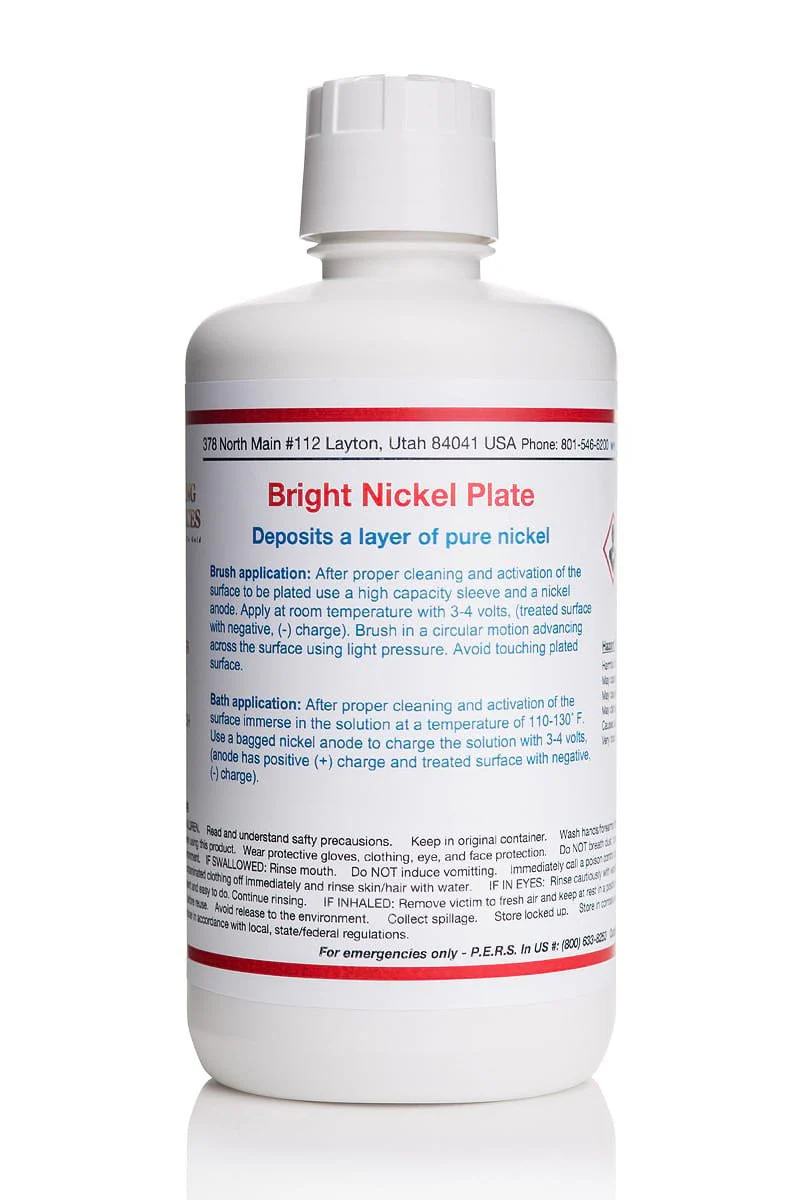 Bright Nickel Plating Solution for Bath or Brush Plating - Image 3